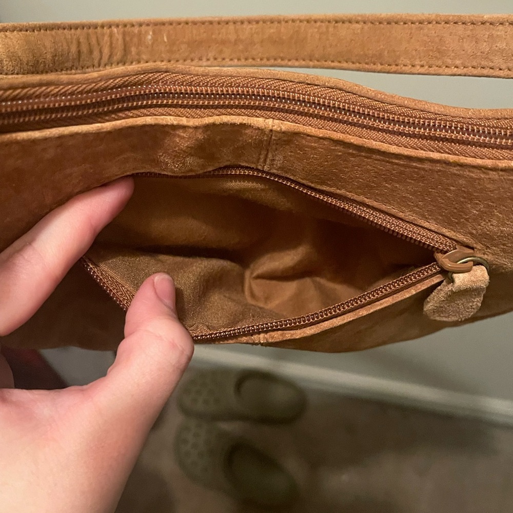 St John’s BayEmbroidered Suede Shoulder Bag - Picture 3 of 6